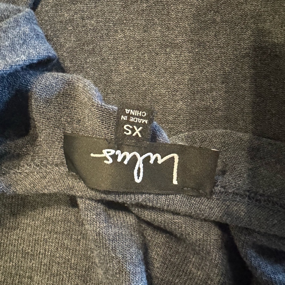 Lulu's Charcoal Gray Long Sleeve Backdrop Top XS - Picture 5 of 6